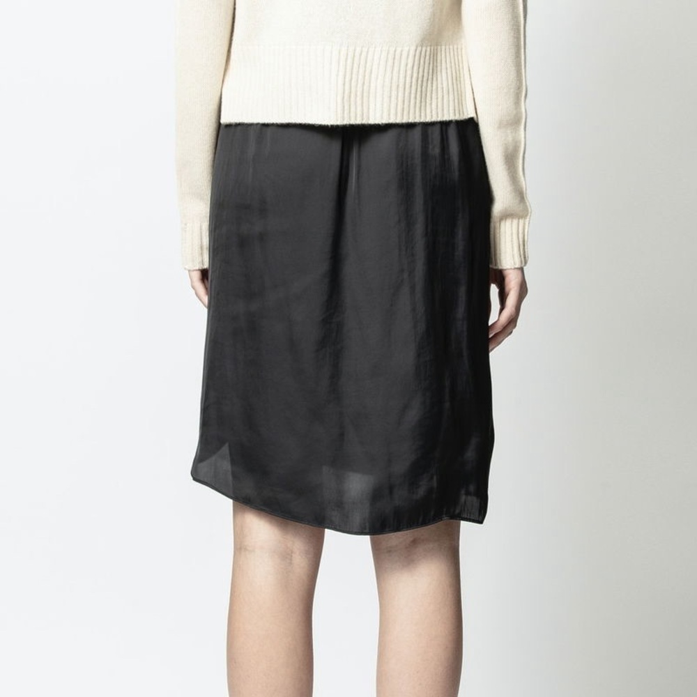 ZADIG & VOLTAIRE Jiji Satin Skirt (14) - Picture 4 of 8